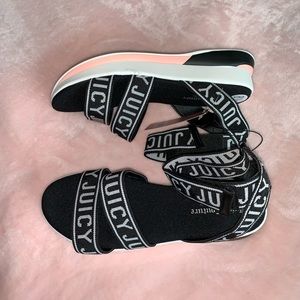 Juicy couture black impulse sandals 8.5